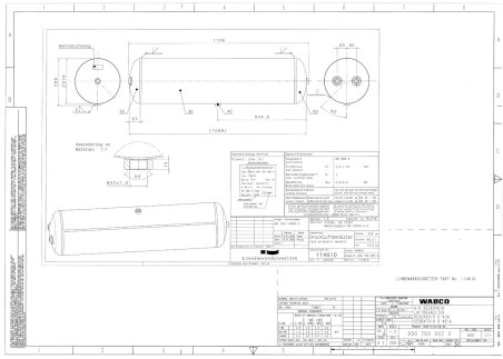 Zbiornik powietrza Wabco 950 760 002 0